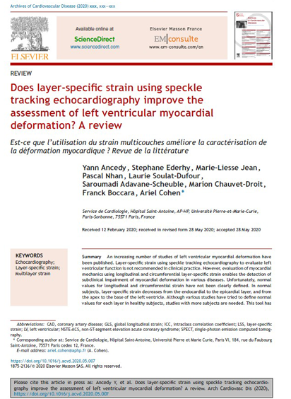Does layer-specific strain using speckle tracking echocardiography improve  the assessment of left ventricular myocardial deformation? A review